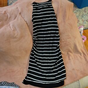 Chic Striped Sleeveless Dress